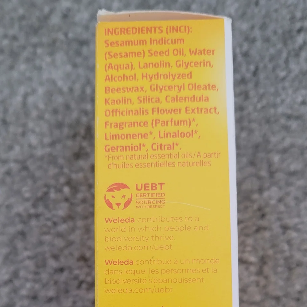 Weleda Baby Calendula Nourishing Body Cream, 2.5 fl oz 75 ml Nice exp 11/22+